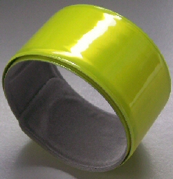 Reflective armband - slap-wrap arm band (high visibility yellow)